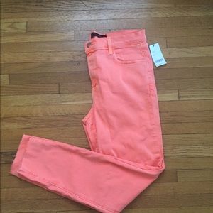 J Brand Alana High Rise Crop Skinny Peach Jeans 31